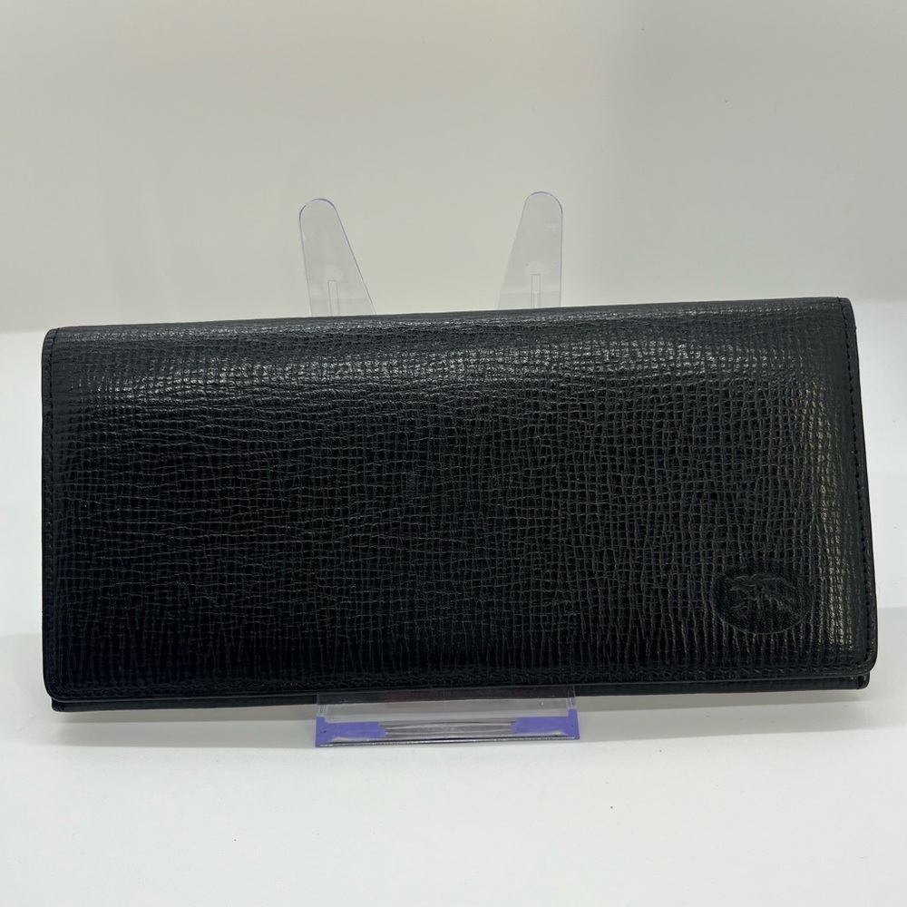 Vintage Burberry Black Long Wallet "Burberrys" Logo